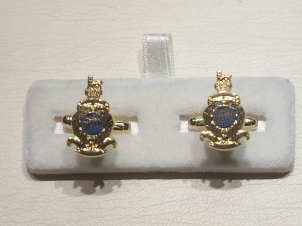 Royal Marines enamelled cufflinks - Click Image to Close